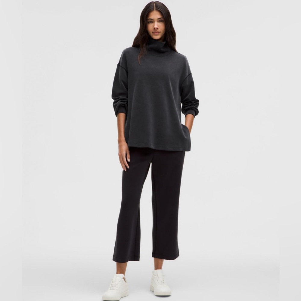 NWT lululemon softstreme funnel neck pullover black XS